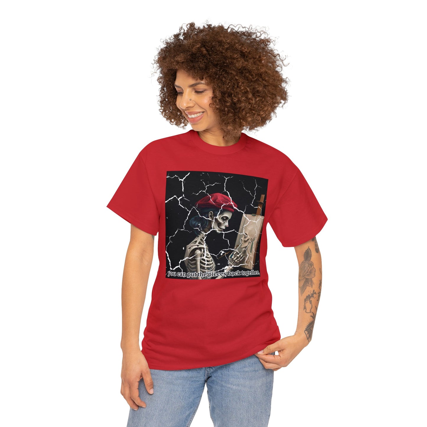 You Can Put The Pieces Back Together - Unisex Heavy Cotton Tee