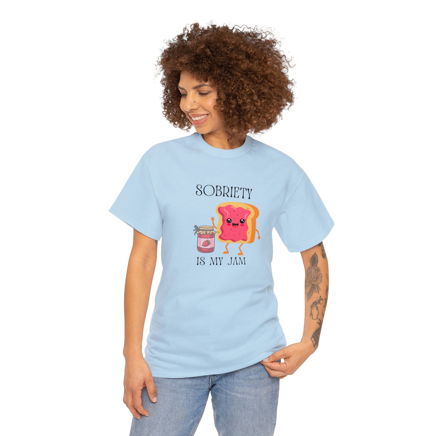 Sobriety Is My Jam - Unisex Heavy Cotton Tee