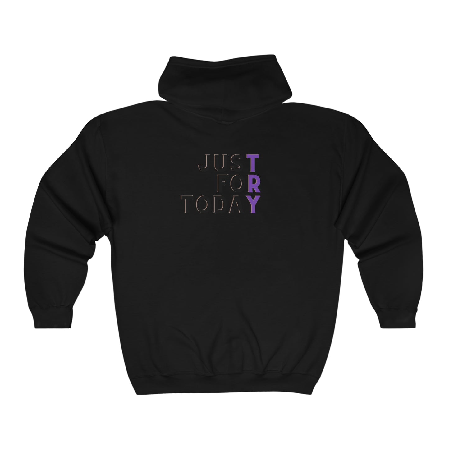 Just For Today - Unisex Heavy Blend™ Full Zip Hooded Sweatshirt