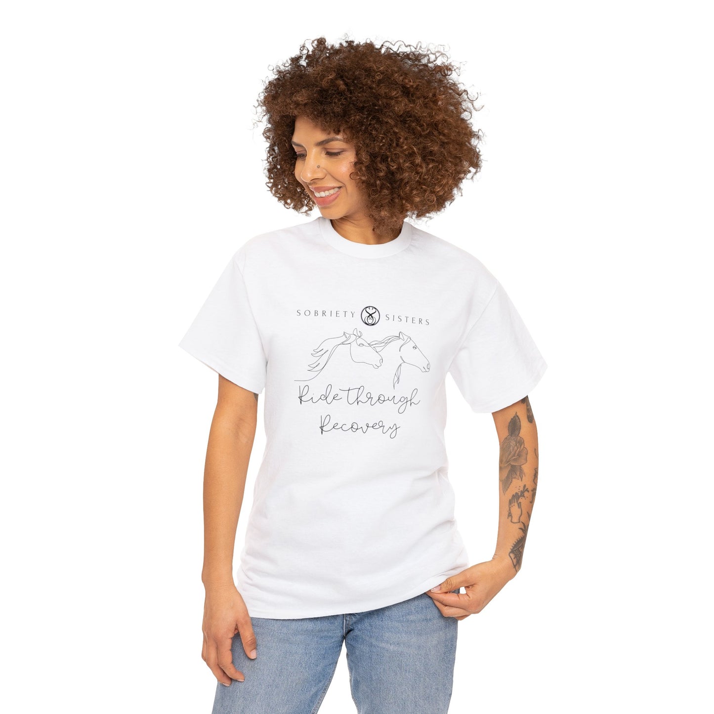 Ride Through Recovery - Unisex Heavy Cotton Tee