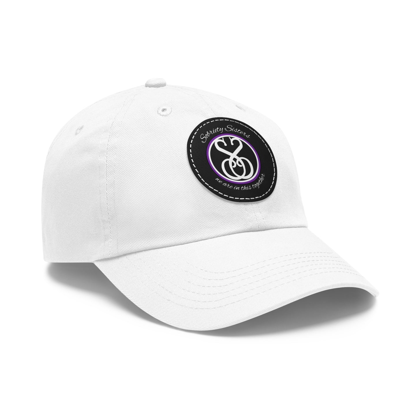 Sobriety Sisters Logo - Hat, Round Leather Patch