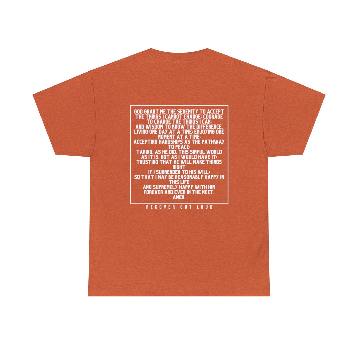 Sobriety Sisters, Serenity Prayer - Unisex Heavy Cotton Tee