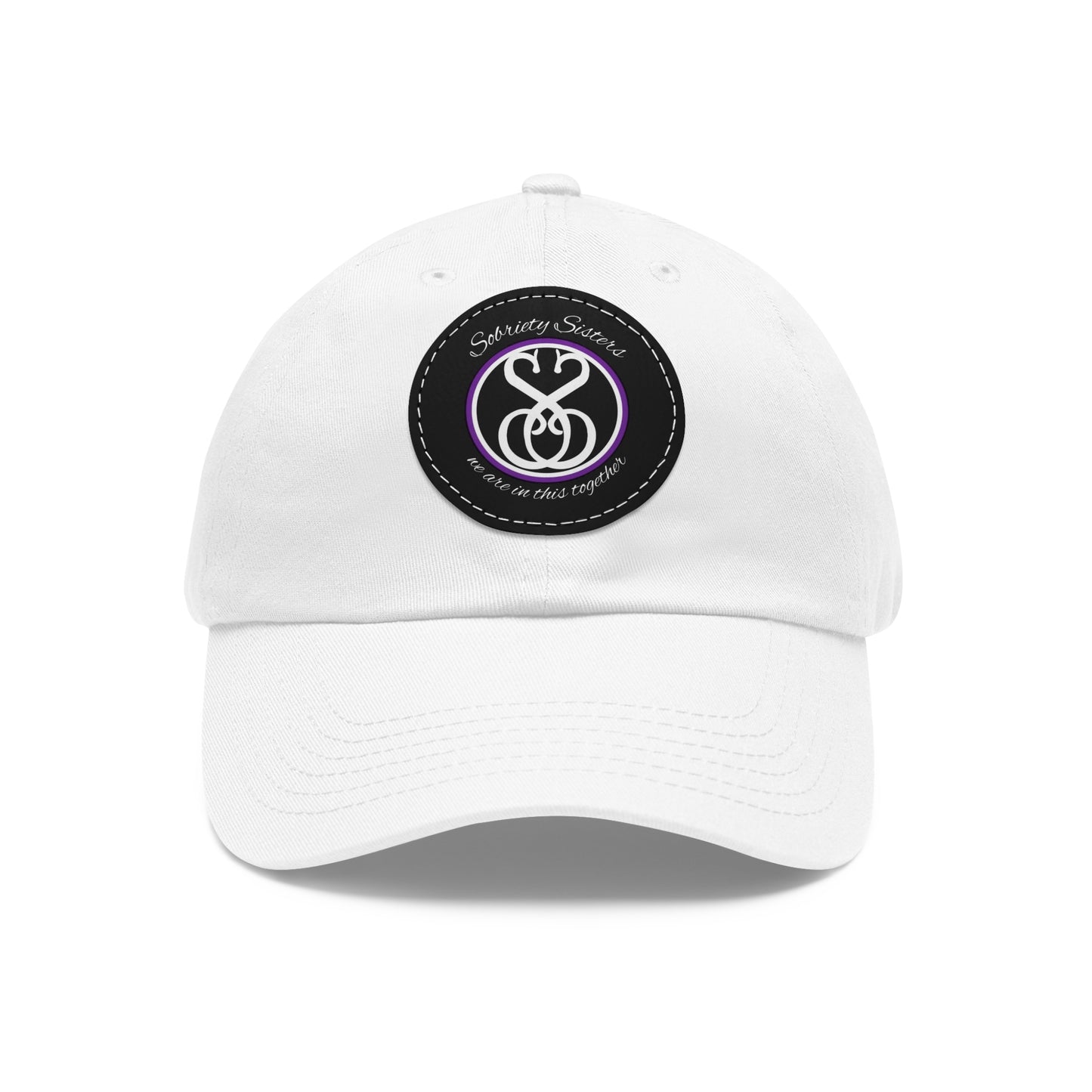 Sobriety Sisters Logo - Hat, Round Leather Patch