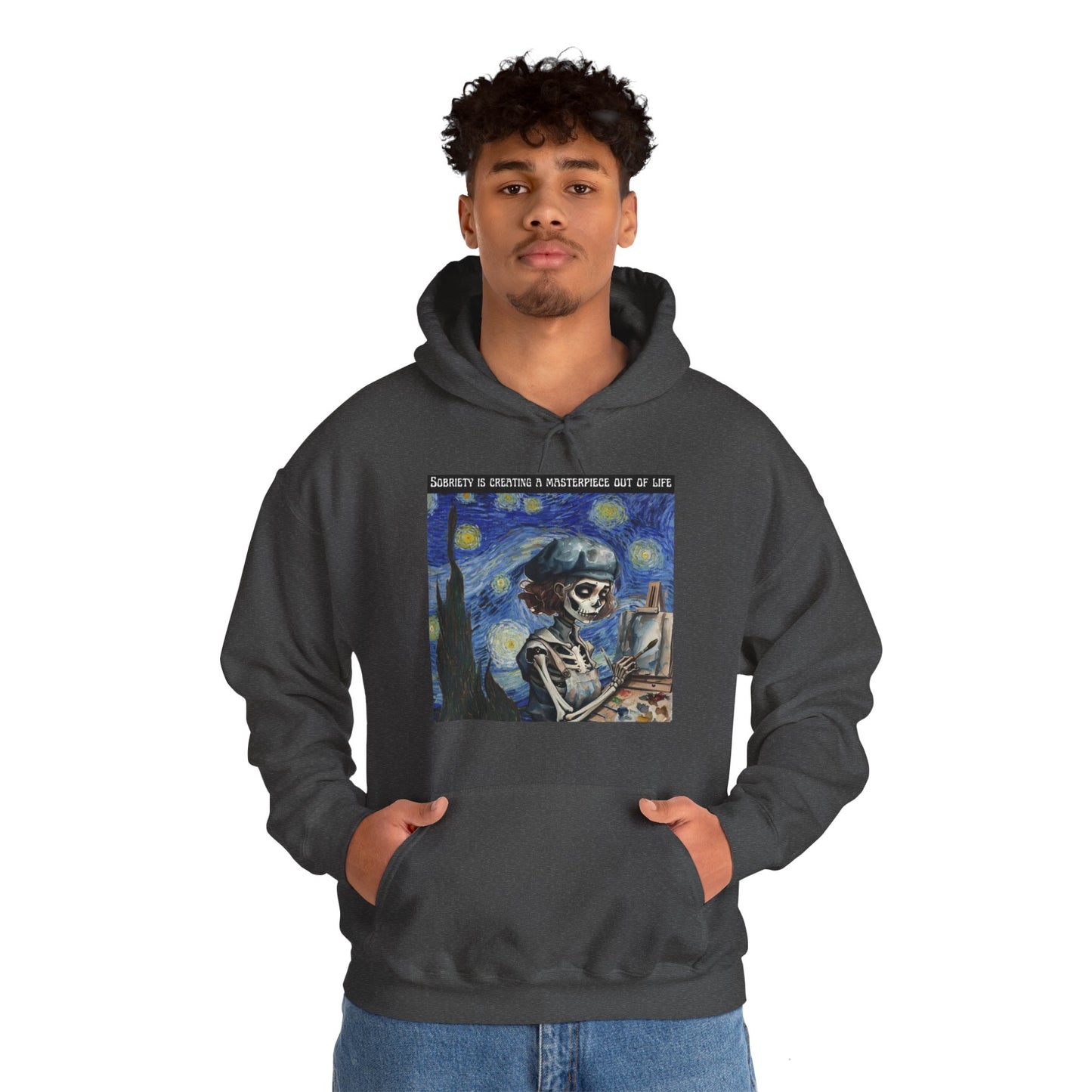 Sobriety Is Creating A Masterpiece Out Of Life - Unisex Heavy Blend™ Hooded Sweatshirt