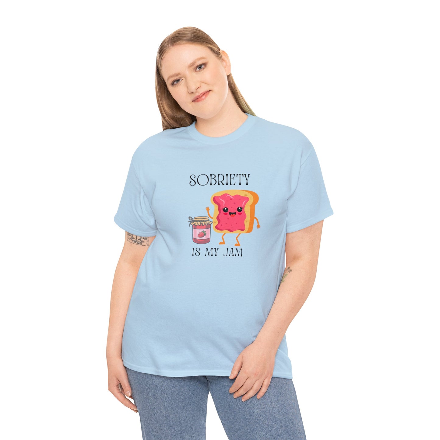 Sobriety Is My Jam - Unisex Heavy Cotton Tee