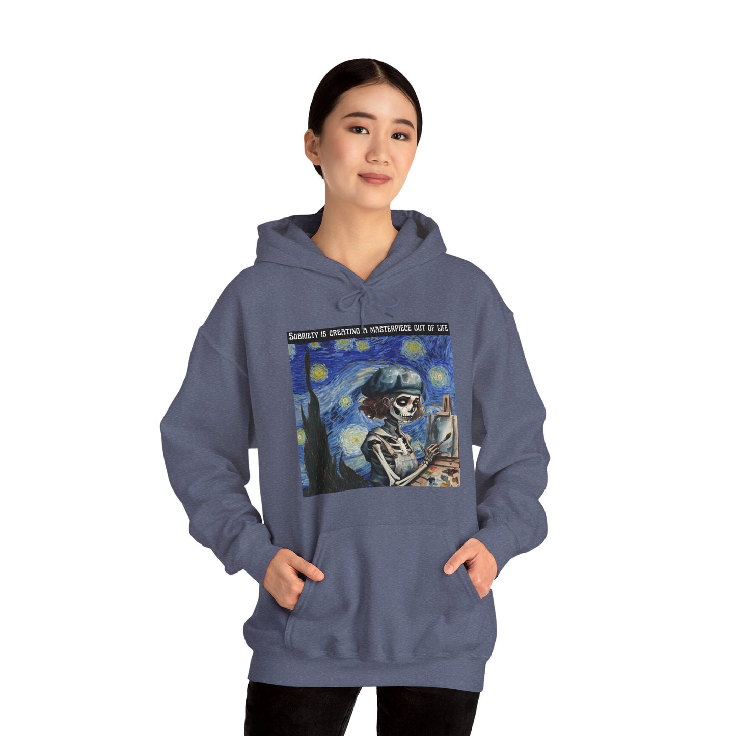 Sobriety Is Creating A Masterpiece Out Of Life - Unisex Heavy Blend™ Hooded Sweatshirt