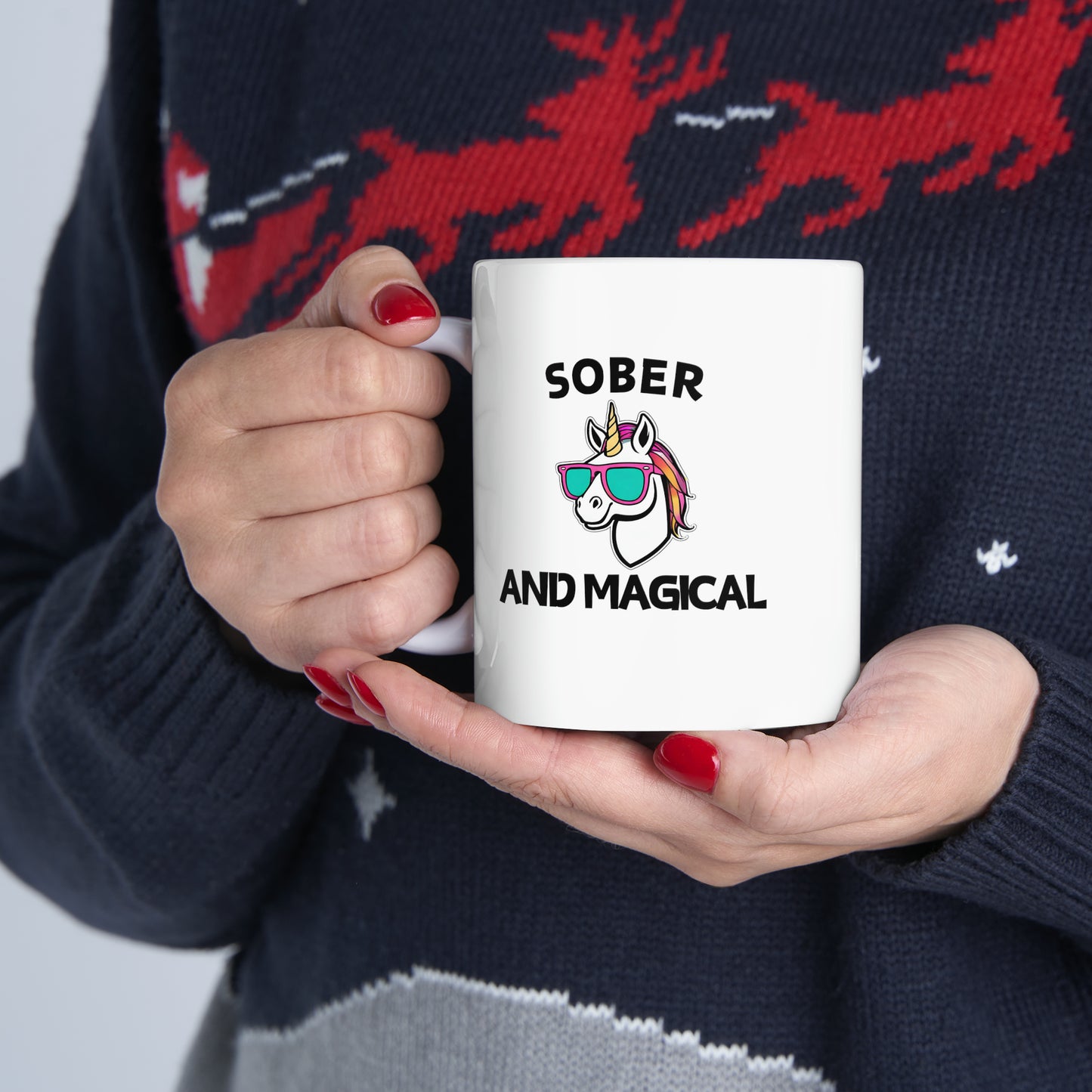 Sober and Magical - Ceramic Mug, 11oz