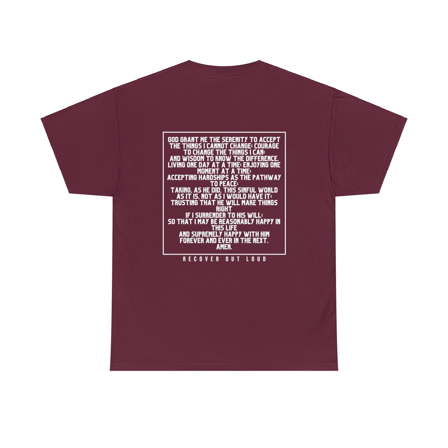 Sobriety Sisters, Serenity Prayer - Unisex Heavy Cotton Tee