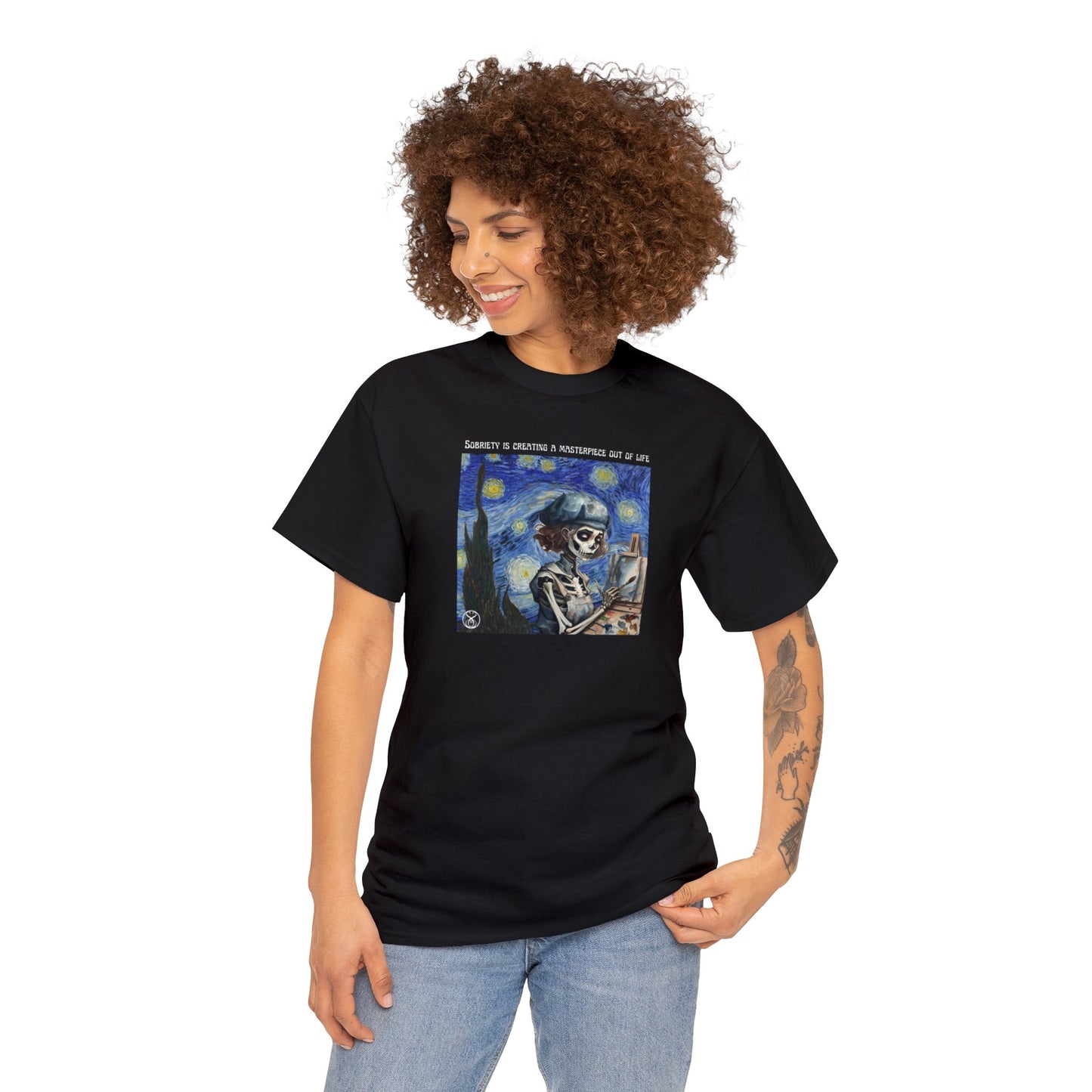 Sobriety Is Creating A Masterpiece Of Life - Unisex Heavy Cotton Tee