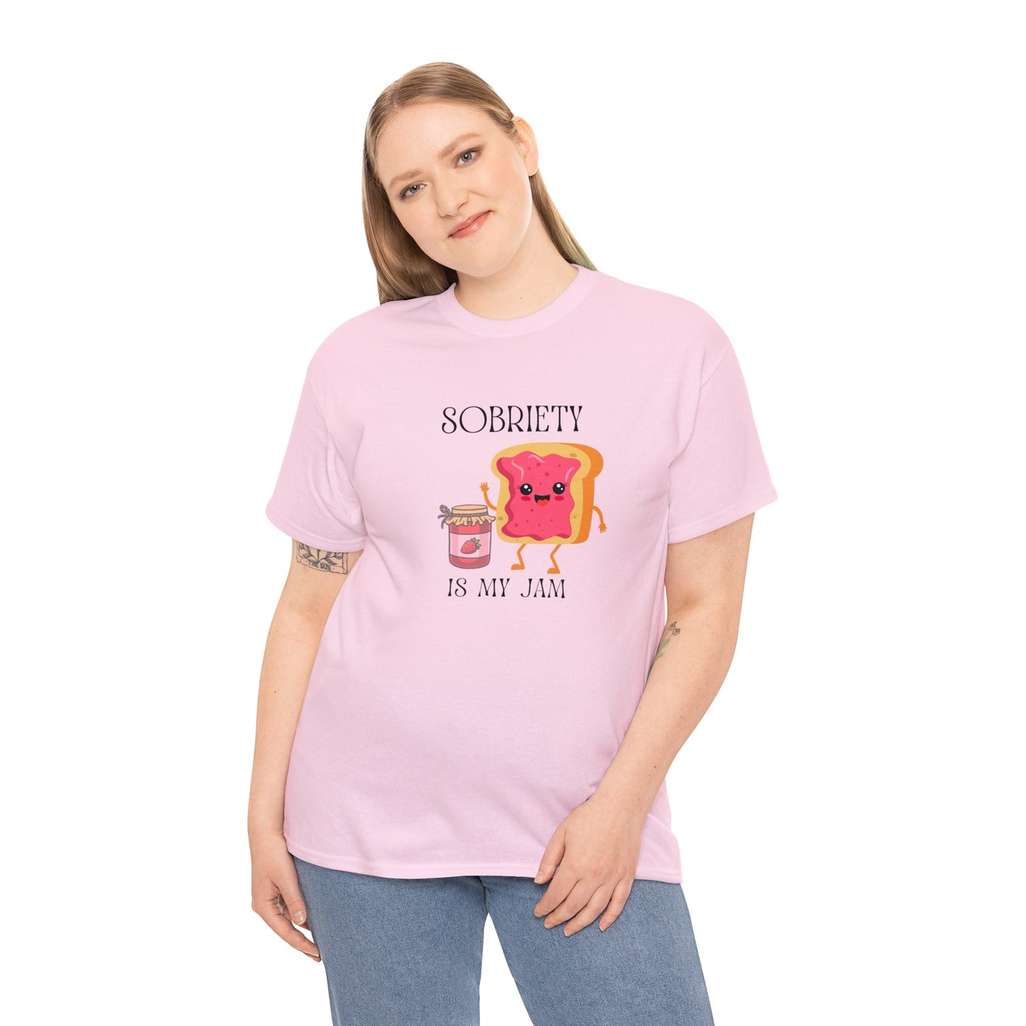 Sobriety Is My Jam - Unisex Heavy Cotton Tee