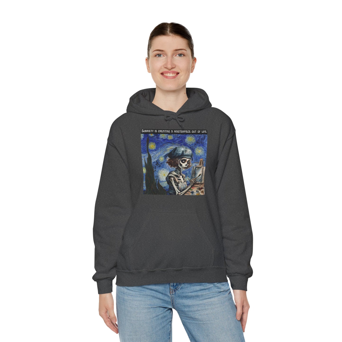 Sobriety Is Creating A Masterpiece Out Of Life - Unisex Heavy Blend™ Hooded Sweatshirt