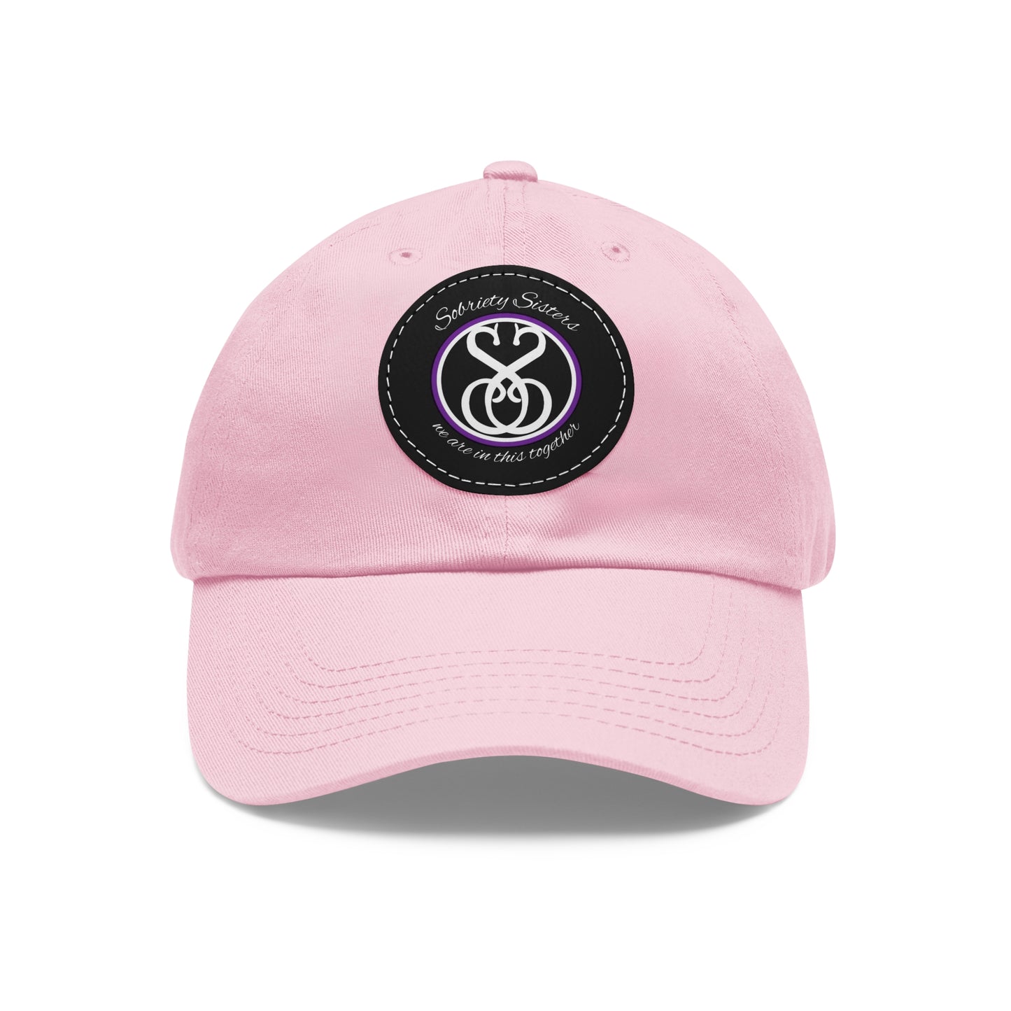 Sobriety Sisters Logo - Hat, Round Leather Patch