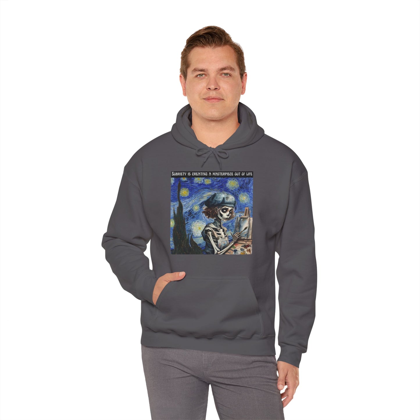 Sobriety Is Creating A Masterpiece Out Of Life - Unisex Heavy Blend™ Hooded Sweatshirt