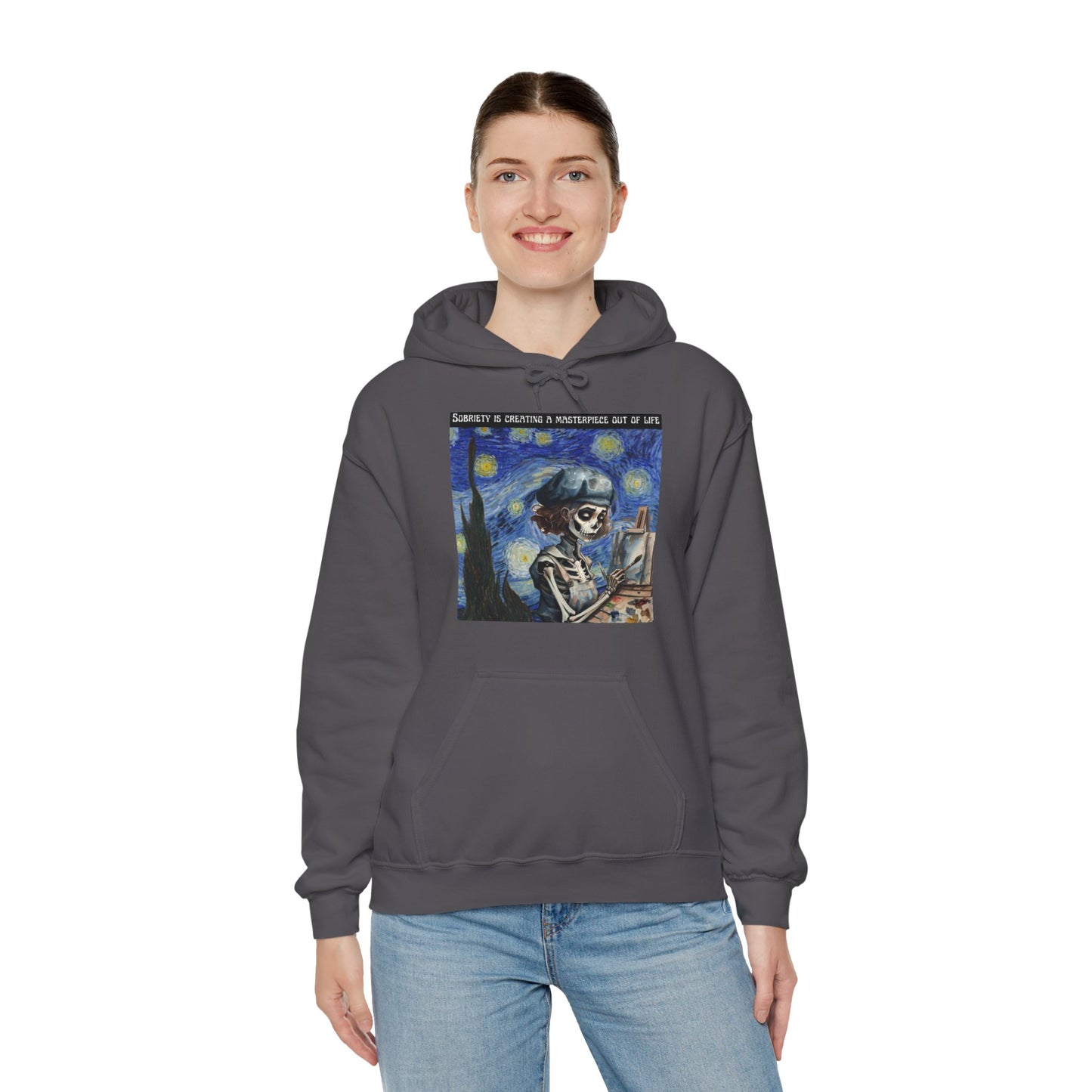 Sobriety Is Creating A Masterpiece Out Of Life - Unisex Heavy Blend™ Hooded Sweatshirt