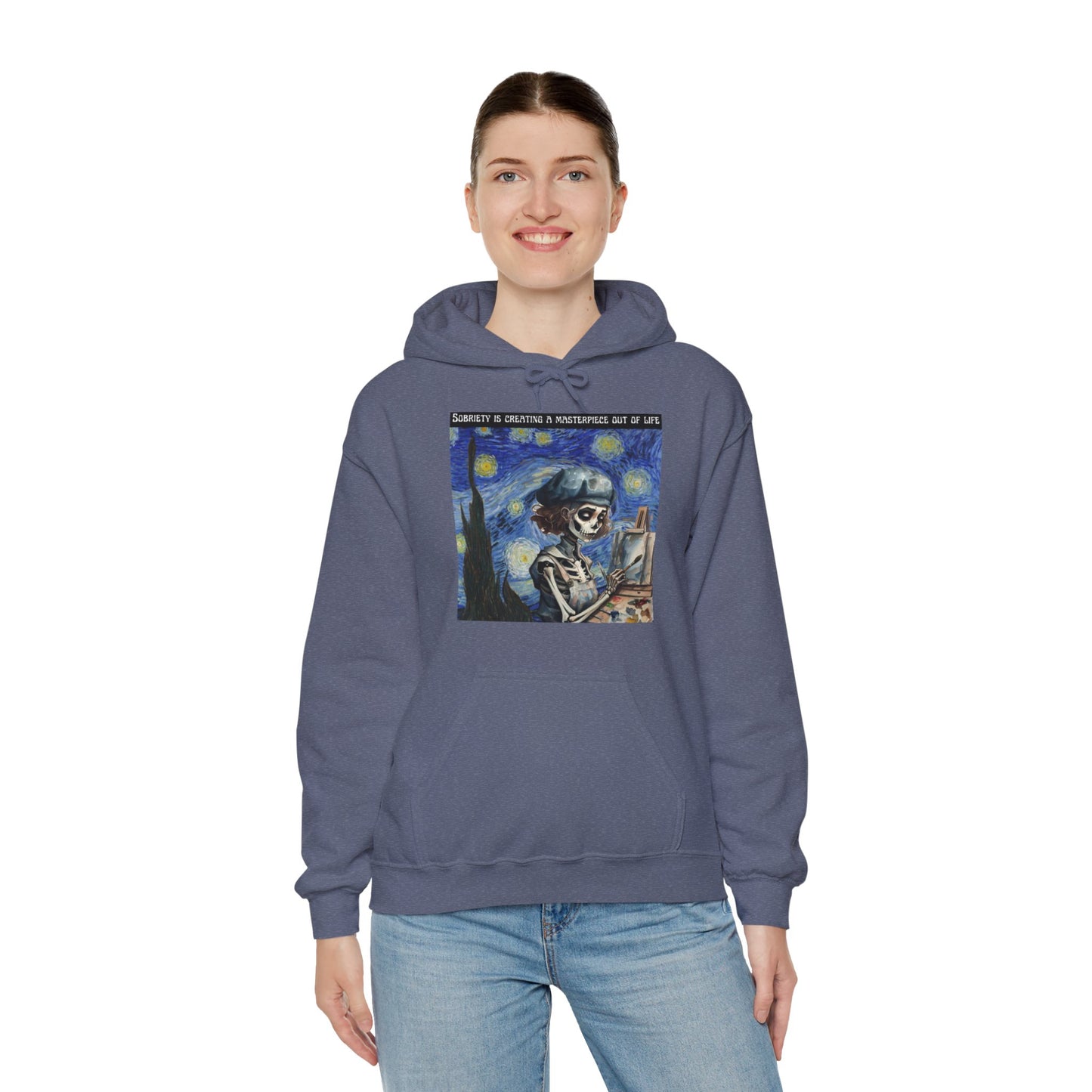 Sobriety Is Creating A Masterpiece Out Of Life - Unisex Heavy Blend™ Hooded Sweatshirt