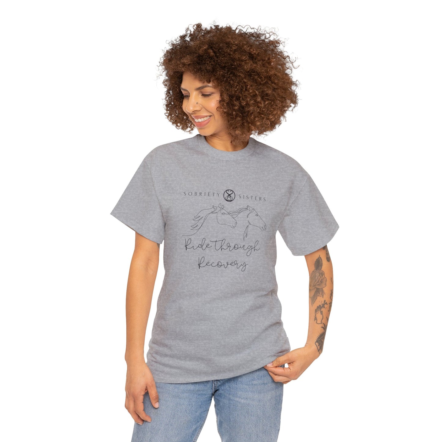 Ride Through Recovery - Unisex Heavy Cotton Tee