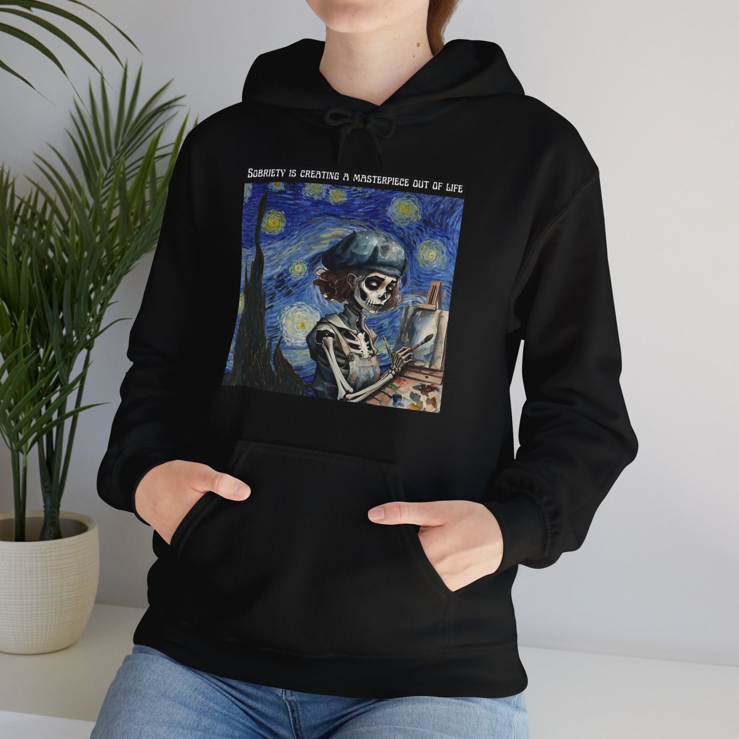 Sobriety Is Creating A Masterpiece Out Of Life - Unisex Heavy Blend™ Hooded Sweatshirt