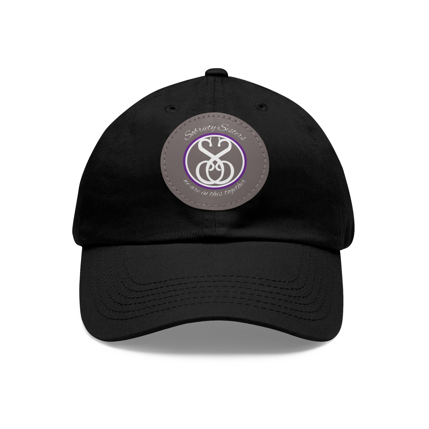 Sobriety Sisters Logo - Hat, Round Leather Patch