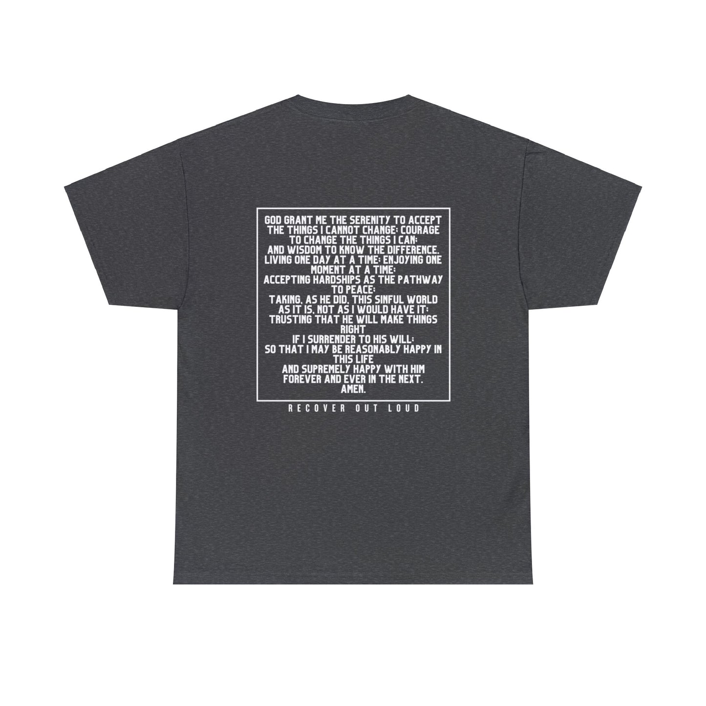 Sobriety Sisters, Serenity Prayer - Unisex Heavy Cotton Tee