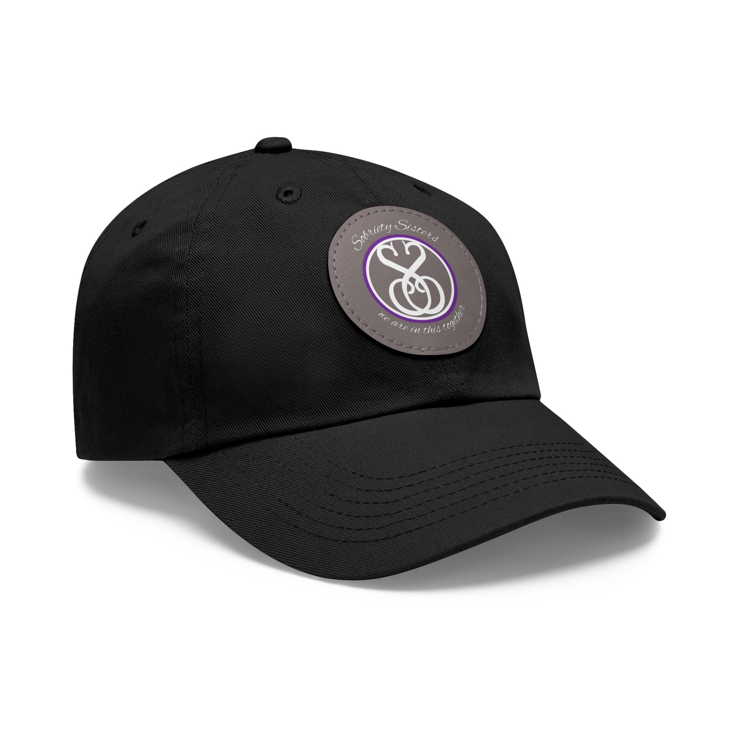 Sobriety Sisters Logo - Hat, Round Leather Patch