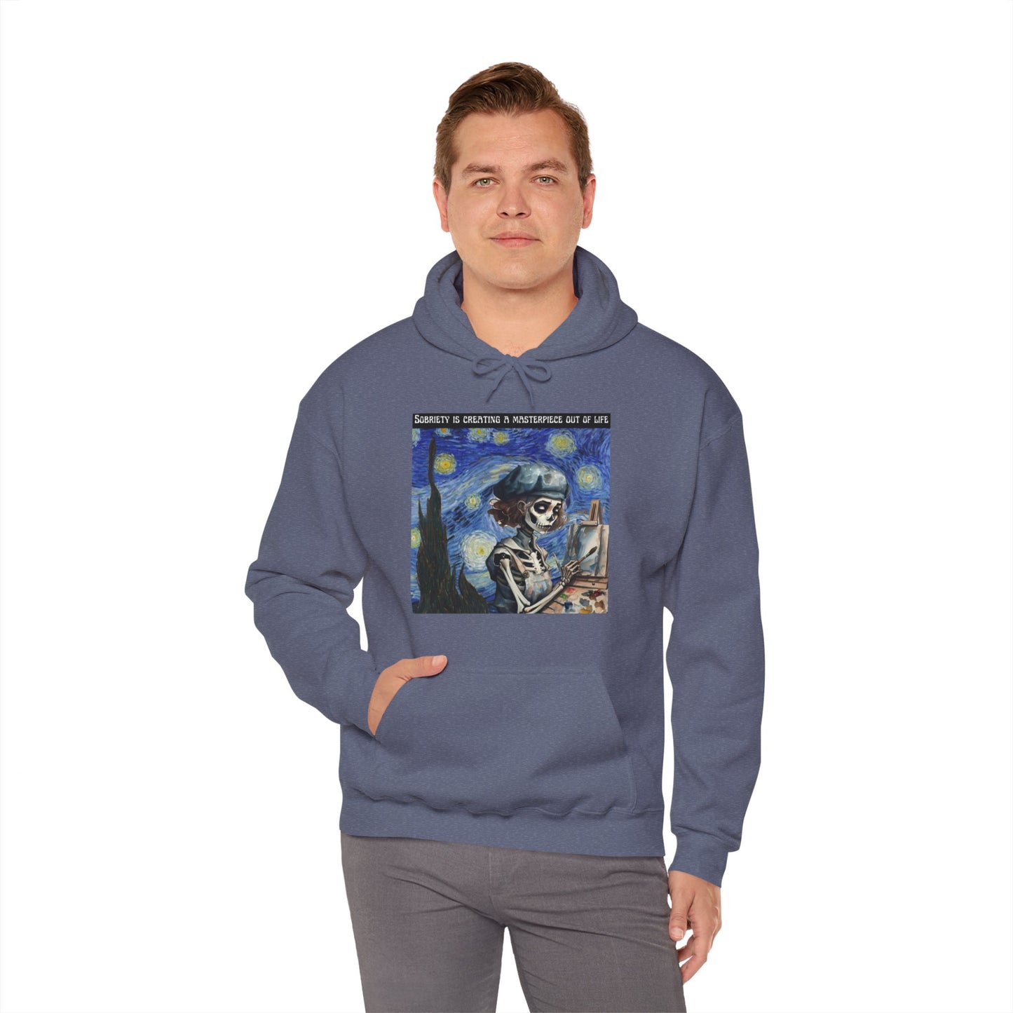 Sobriety Is Creating A Masterpiece Out Of Life - Unisex Heavy Blend™ Hooded Sweatshirt