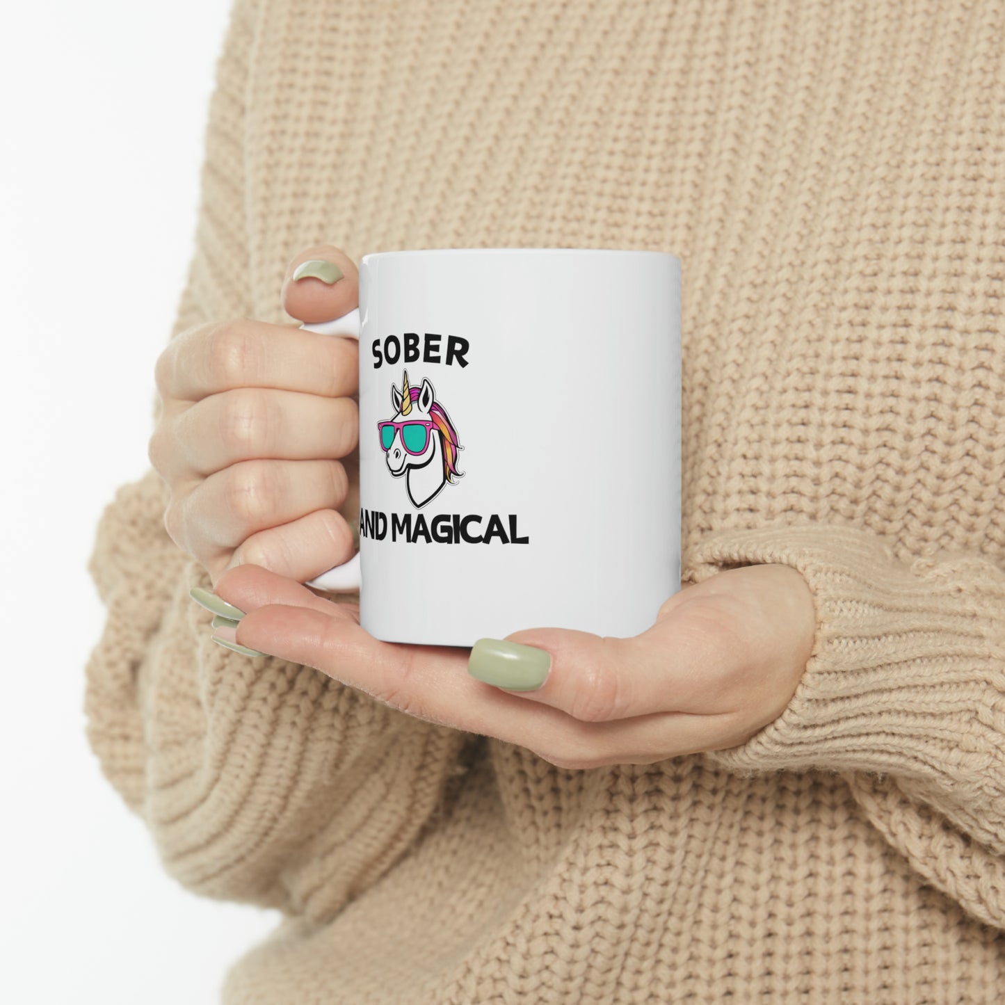 Sober and Magical - Ceramic Mug, 11oz