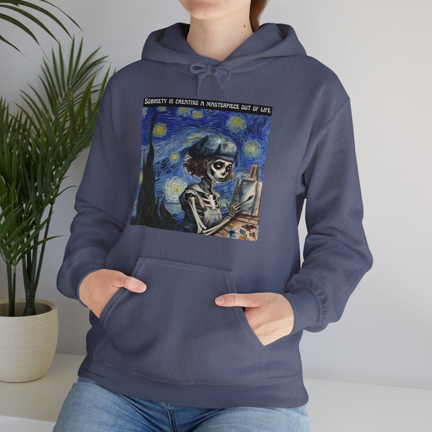 Sobriety Is Creating A Masterpiece Out Of Life - Unisex Heavy Blend™ Hooded Sweatshirt