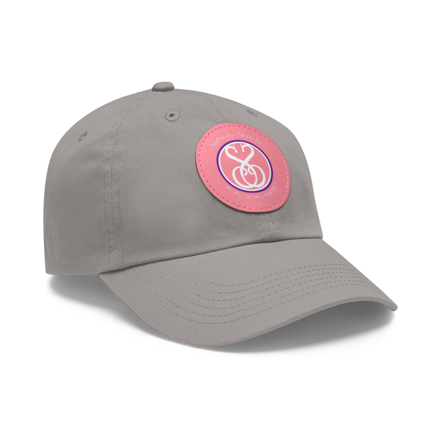 Sobriety Sisters Logo - Hat, Round Leather Patch