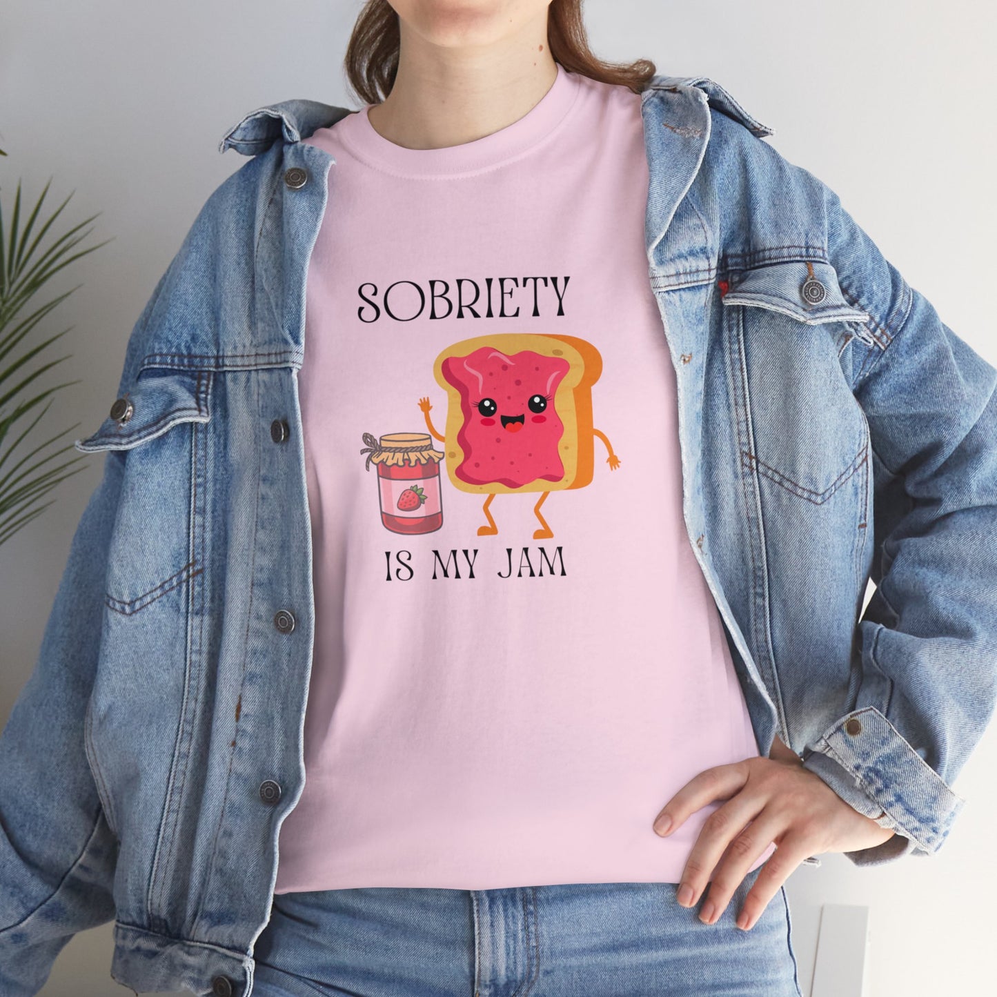 Sobriety Is My Jam - Unisex Heavy Cotton Tee