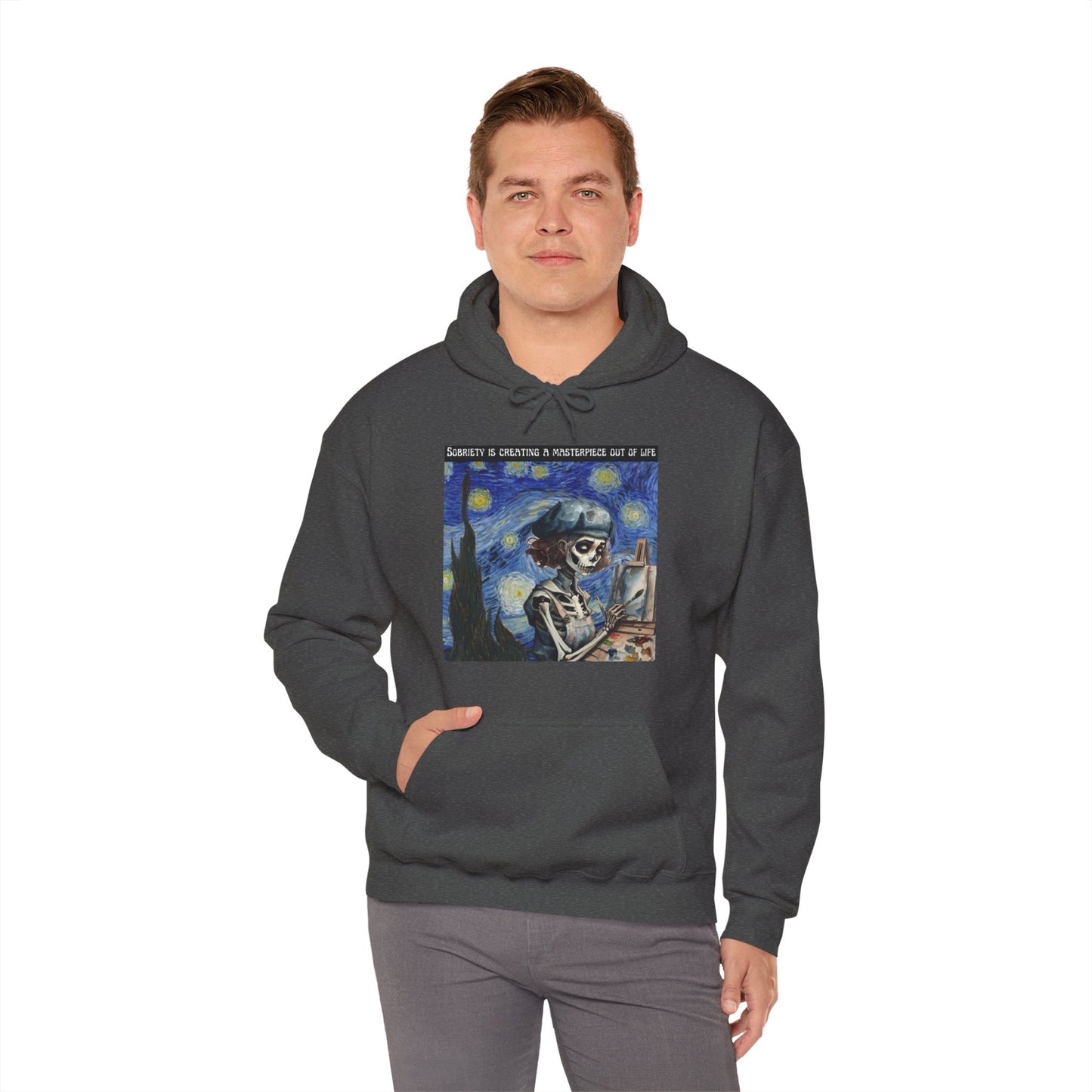 Sobriety Is Creating A Masterpiece Out Of Life - Unisex Heavy Blend™ Hooded Sweatshirt