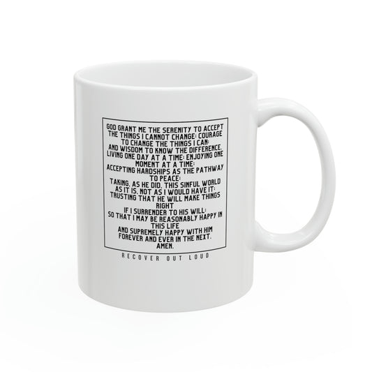 Serenity Prayer - Ceramic Mug, 11oz