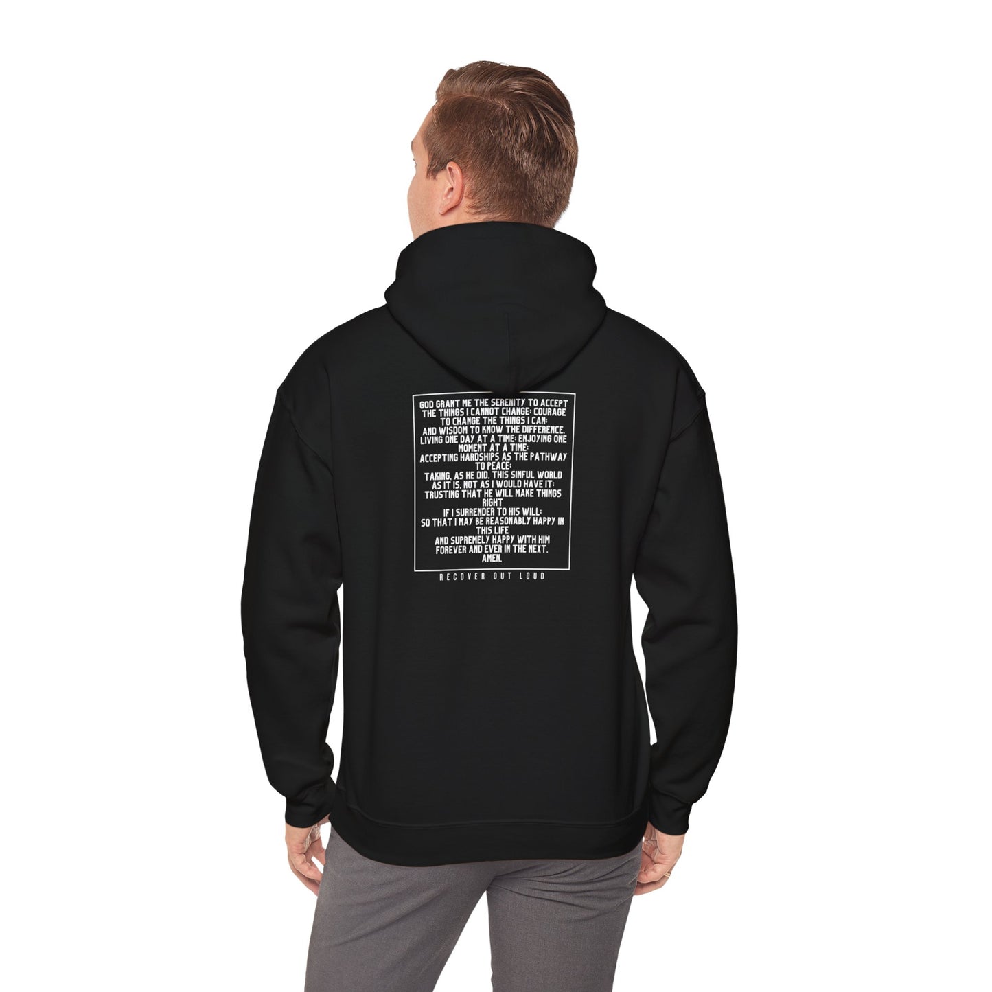 Sobriety Sisters, Serenity Prayer - Unisex Heavy Blend™ Hooded Sweatshirt