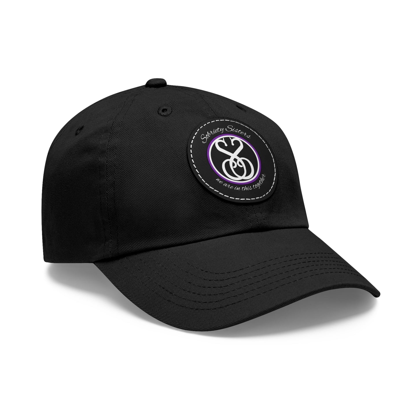 Sobriety Sisters Logo - Hat, Round Leather Patch