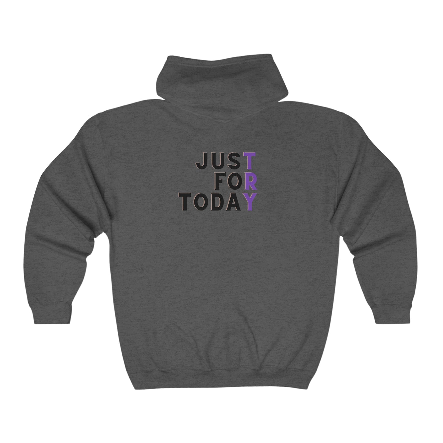 Just For Today - Unisex Heavy Blend™ Full Zip Hooded Sweatshirt