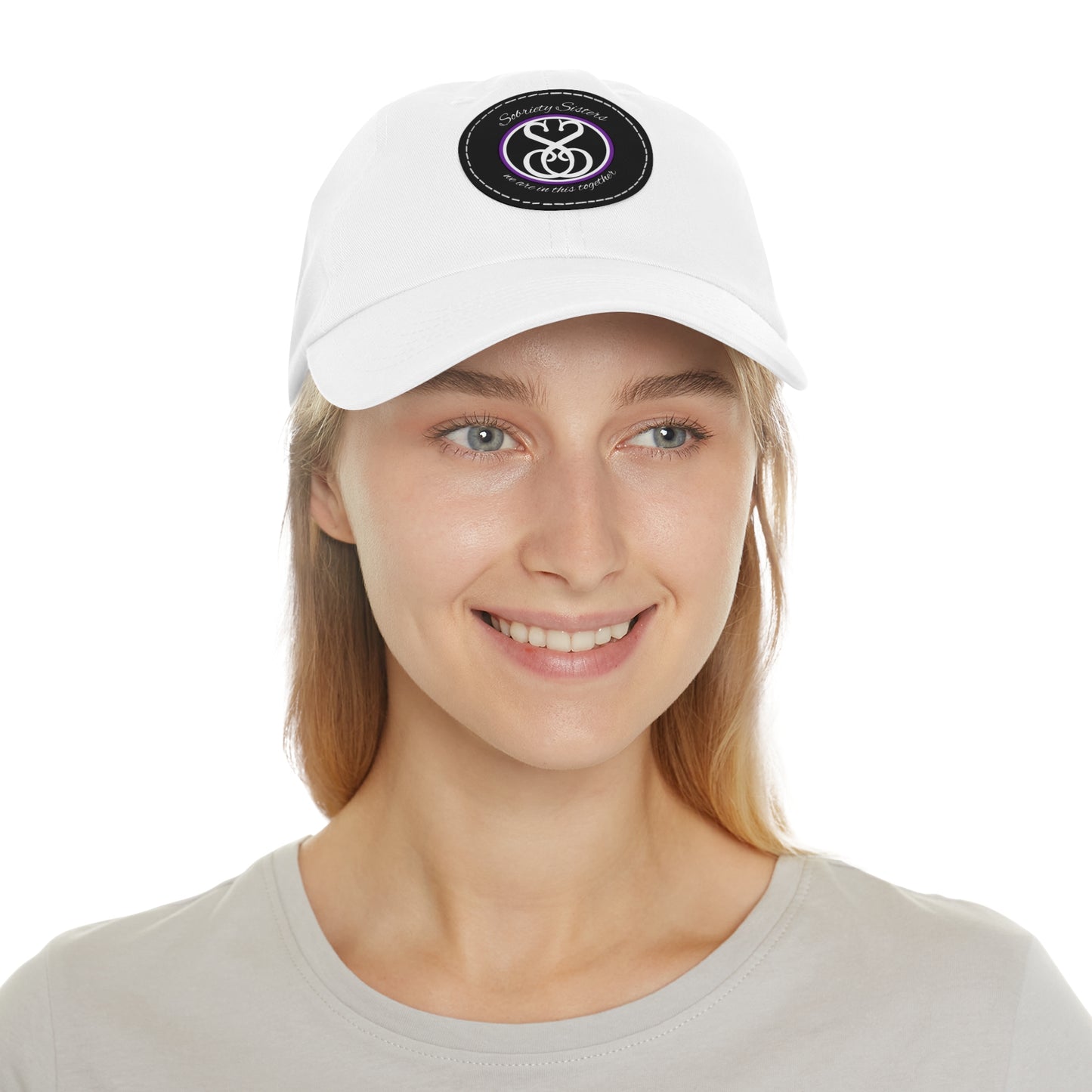 Sobriety Sisters Logo - Hat, Round Leather Patch