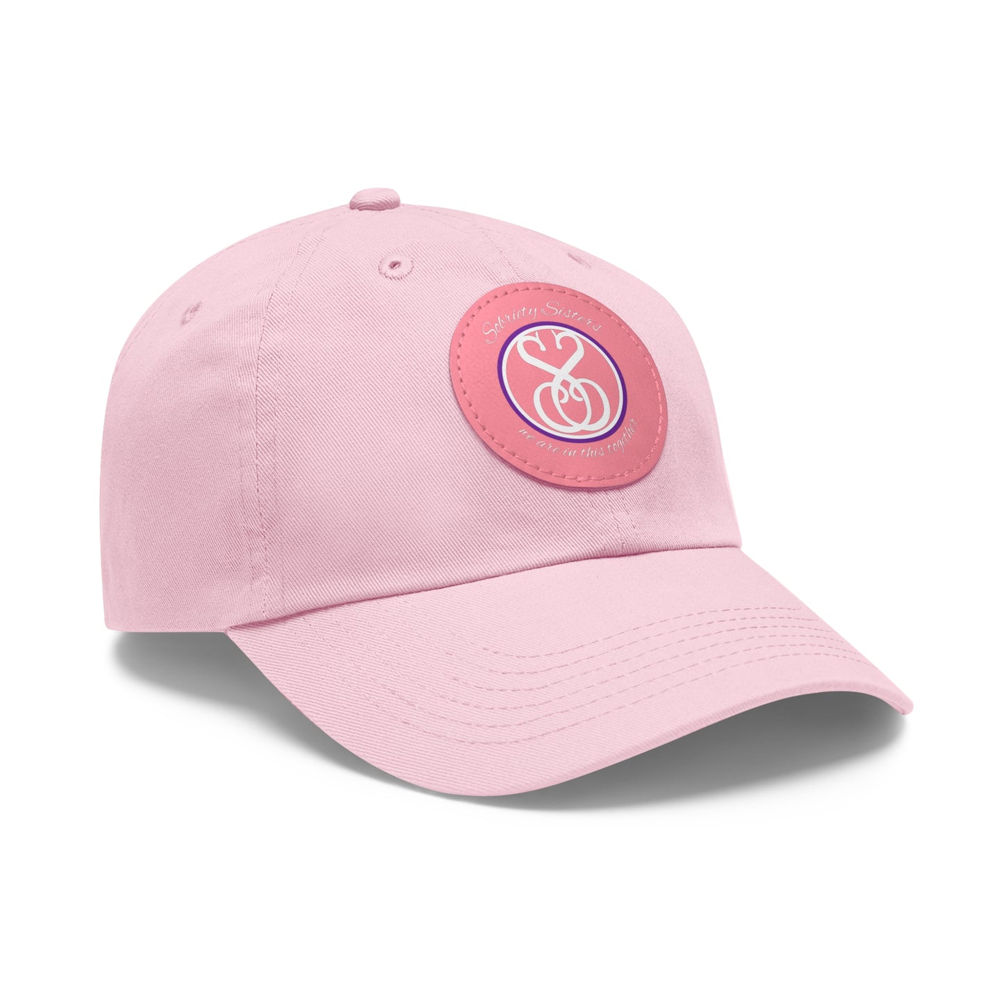 Sobriety Sisters Logo - Hat, Round Leather Patch