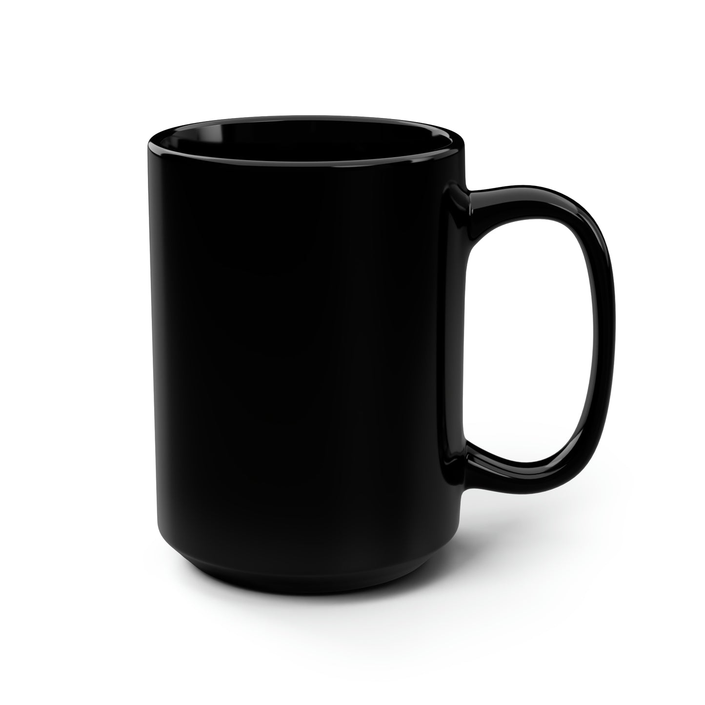 We Do Recover - Black Ceramic Mug, 15oz