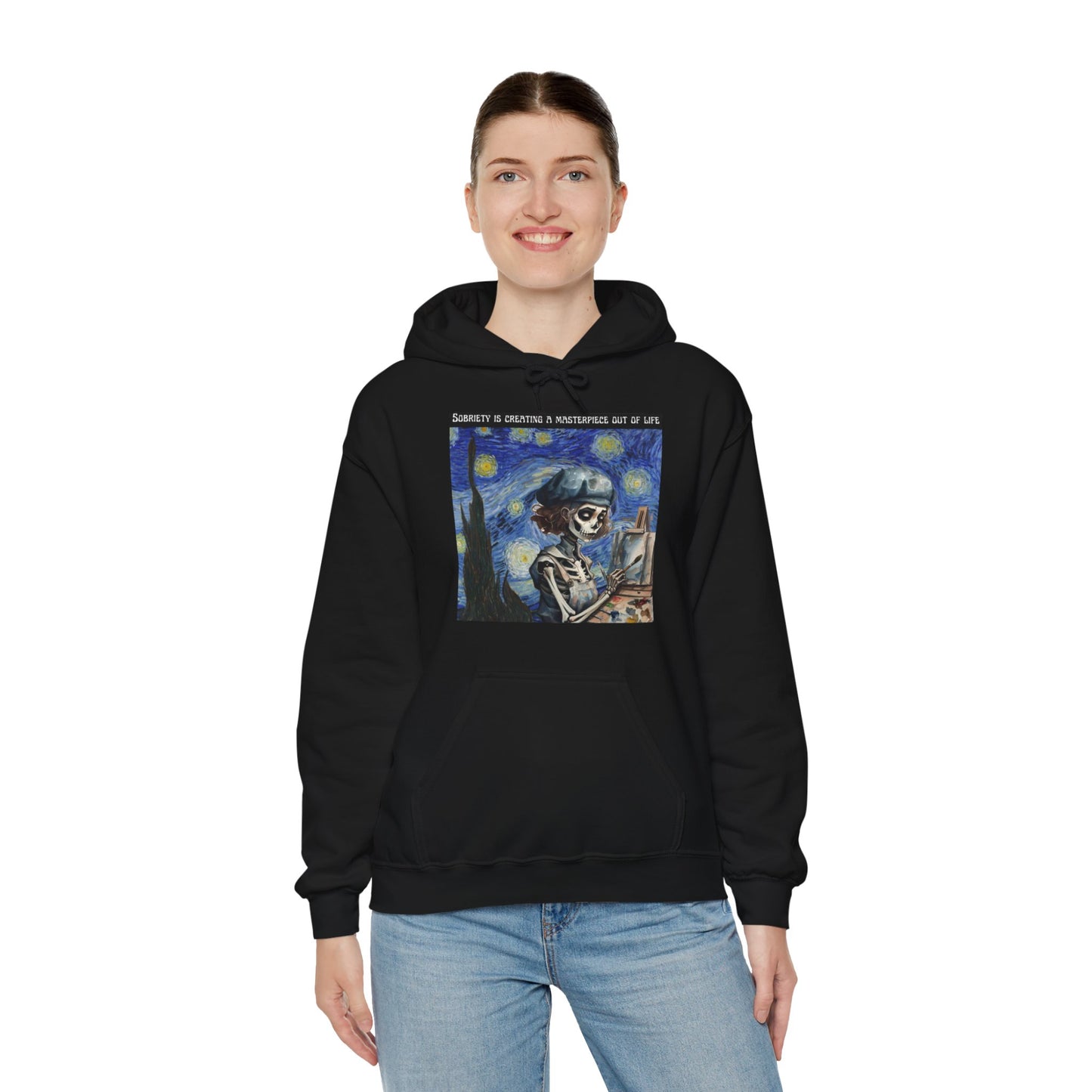 Sobriety Is Creating A Masterpiece Out Of Life - Unisex Heavy Blend™ Hooded Sweatshirt