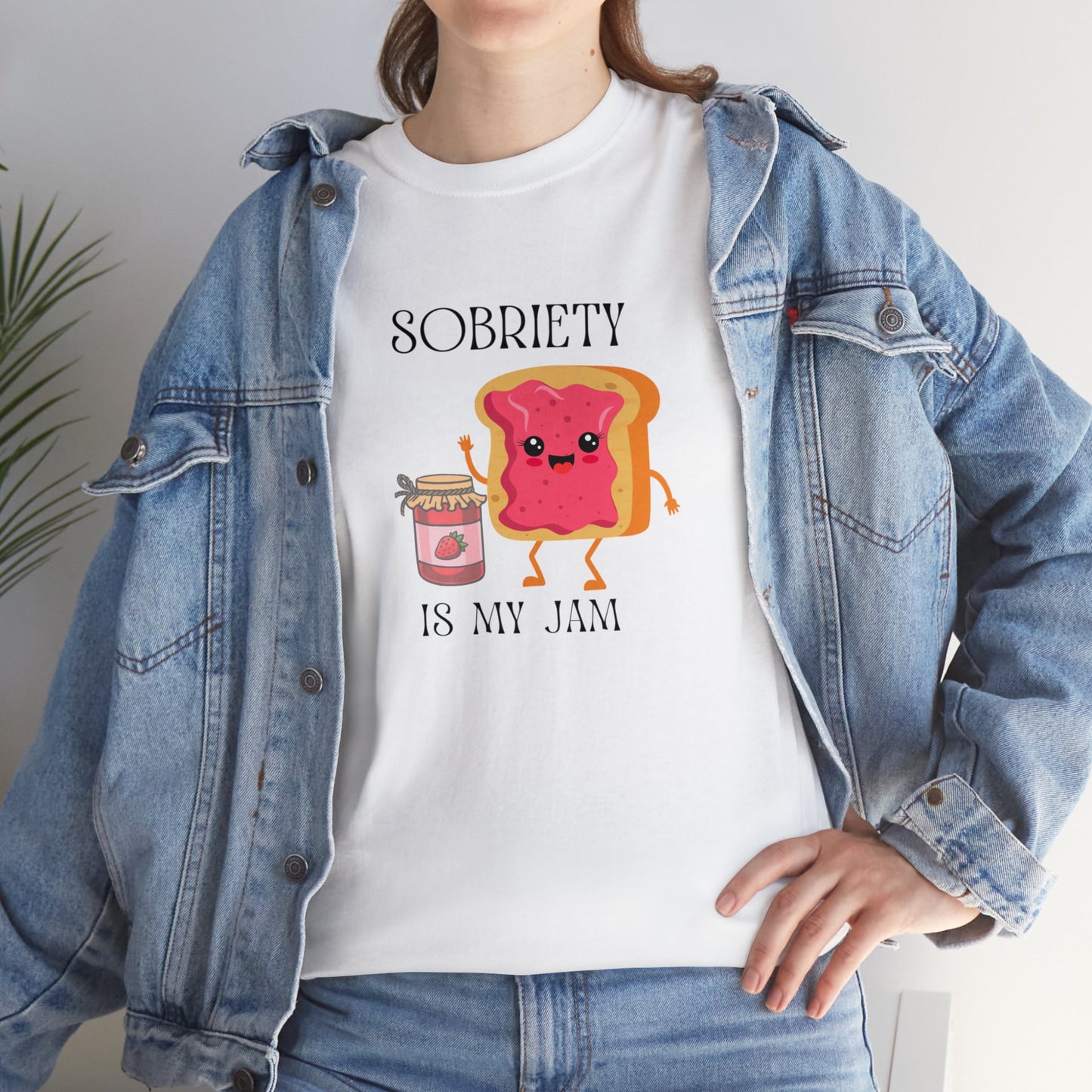 Sobriety Is My Jam - Unisex Heavy Cotton Tee