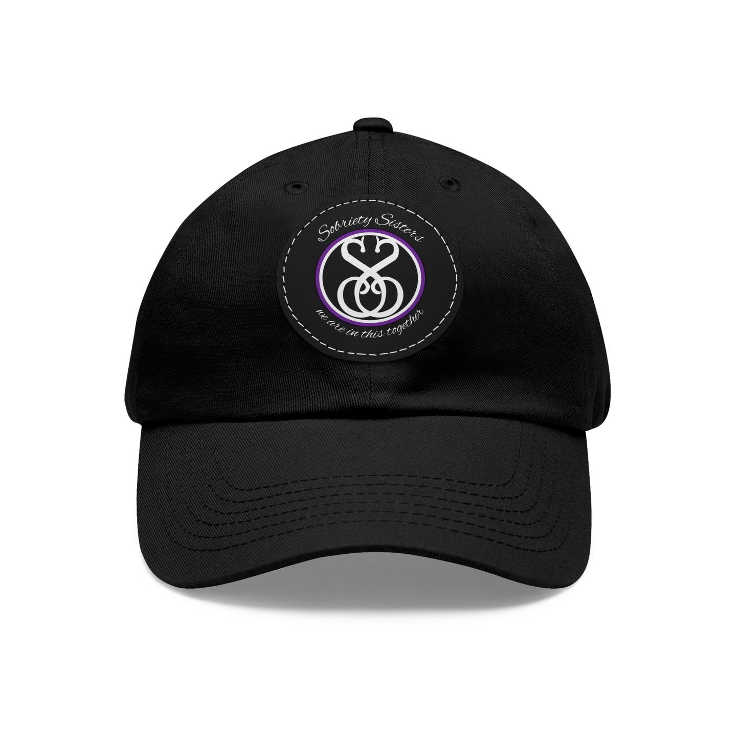 Sobriety Sisters Logo - Hat, Round Leather Patch