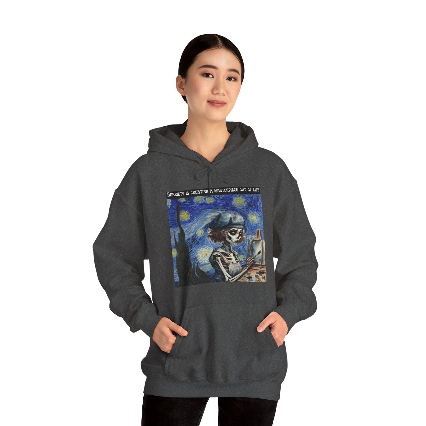 Sobriety Is Creating A Masterpiece Out Of Life - Unisex Heavy Blend™ Hooded Sweatshirt