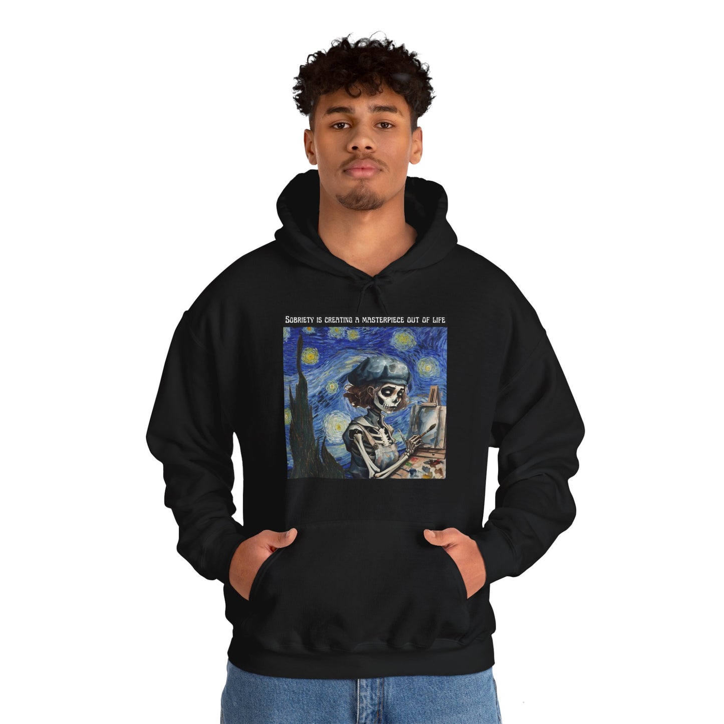 Sobriety Is Creating A Masterpiece Out Of Life - Unisex Heavy Blend™ Hooded Sweatshirt