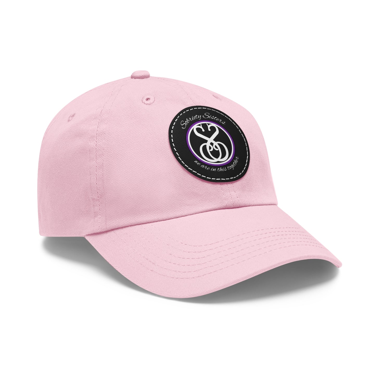 Sobriety Sisters Logo - Hat, Round Leather Patch