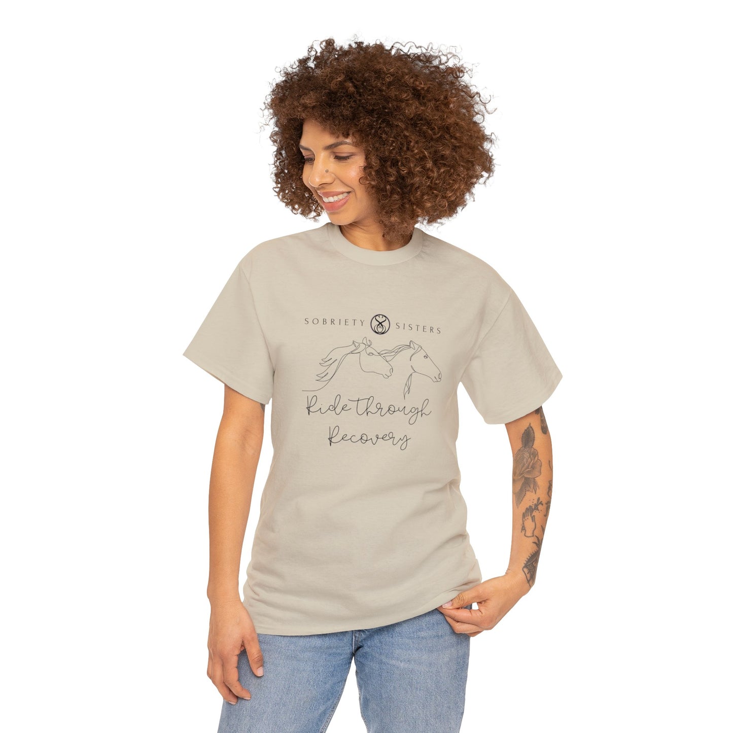 Ride Through Recovery - Unisex Heavy Cotton Tee